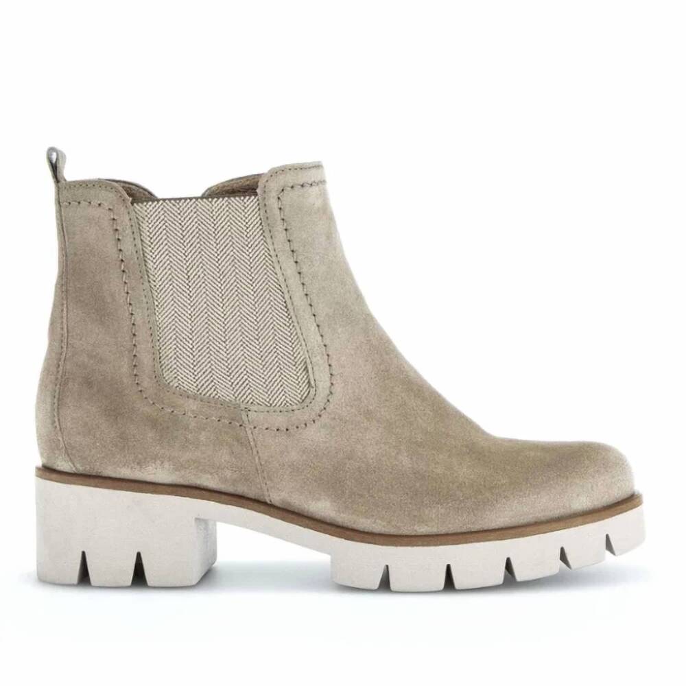 NEW GABOR women's chelsea lug ankle boots in kiesel